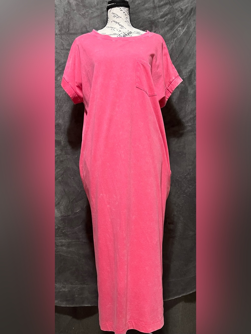Women’s Midi Dress in Pink - Classic Casual Style